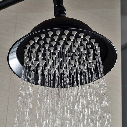 Douchekop – Regendouche – Handdouche – Wanddouche – Douche Systeem – Zwart Metaal – Verstelbare Hoogte 90-118 cm – Duurzaam Messing