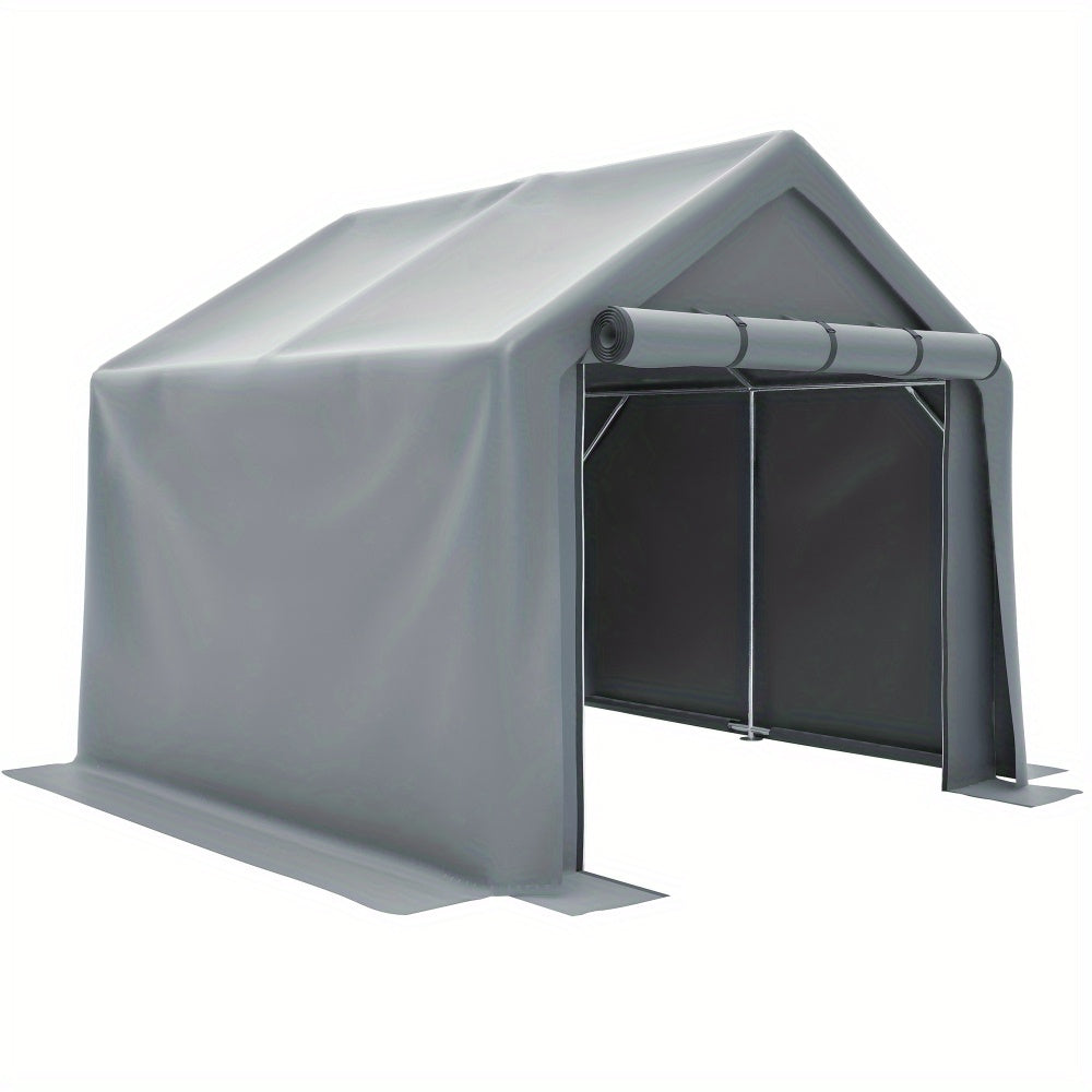 Fietsenstalling – Fietsenhok – Garage Tent – Tuinkamer – Opslagtent – 100x187x160 cm – Stevig Metaalframe – Donkergrijs Polyester