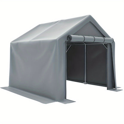 Fietsenstalling – Fietsenhok – Garage Tent – Tuinkamer – Opslagtent – 100x187x160 cm – Stevig Metaalframe – Donkergrijs Polyester