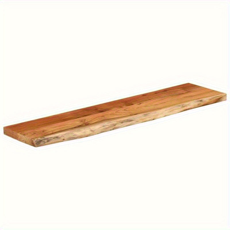 Wandplank – Muurplank – Plank – Zwevende Plank – Houten Plank – Acaciahout Massief – 120x30x2,5 cm – Boomrand Design