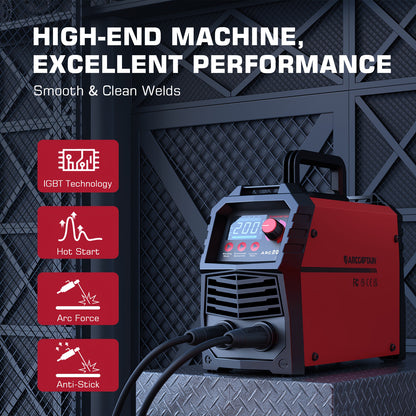 Lasmachine – Lastechniek – TIG Lasser – ARC Welder – 2-in-1 Lasapparaat – 200A Vermogen – Synergische Bediening