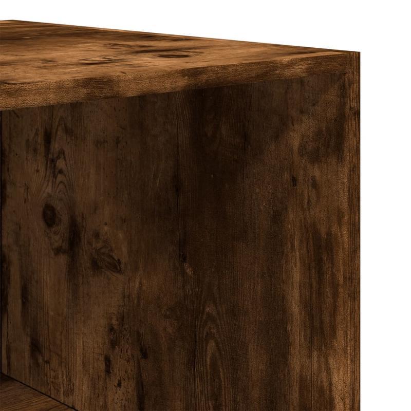 Kledingkast – Garderobekast – Kleerkast – Opbergkast – Vrijstaande Kast – Gerookt Eiken – 100x50x200 cm – Stevig Bewerkt Hout