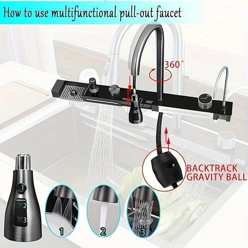 Enkele Keukenspoelbak – Spoelbak – Keukensink – Werkstation Spoelbak – Onderbouw Spoelbak – 680x450 mm – 4 mm Roestvrij Staal – Waterval Afvoer – Rechtszijdige Afvoer