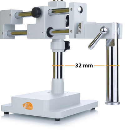 Microscoopstandaard – Microscoophouder – Beugel – Microscooparm – Microscoopbasis – Verstelbare Verticale Post 380 mm – Stevige Ruime Basis 210x260 mm