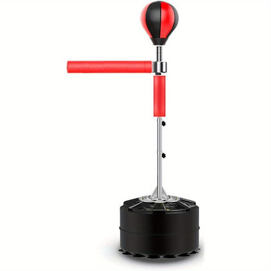 Bokszak – Staande Bokszak – Reflexzak – Punching Ball – Trainingsbokszak – Verstelbare Hoogte 120-190 cm – 360° Draaibare Reactiebalk