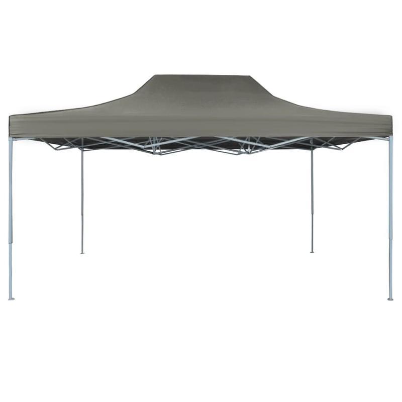 Partytent – Paviljoen – Feesttent – Tuintent – Easy-Up – 3x4 Meter – Stalen Frame – Waterafstotend – Inklapbaar – Anthracite