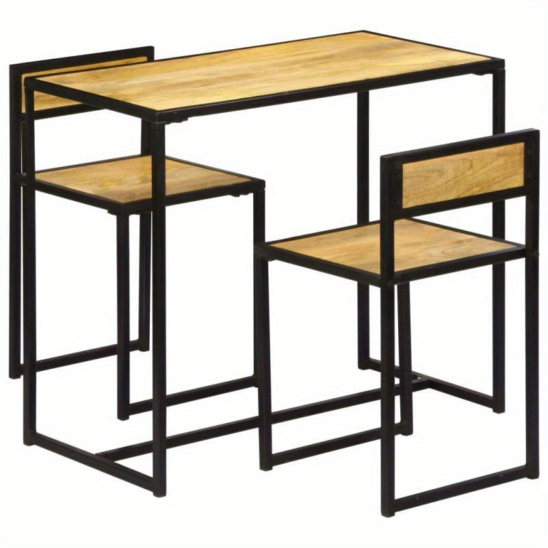 Eettafelset – Eetkamerset – Eethoek – Keukentafelset – Stoelenset – Massief Hout – Rustieke Vintage Stijl – Compact – Duurzaam