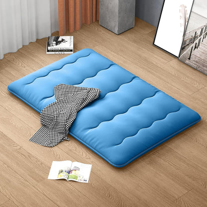 Japanse Futon Matras – Slaapmat – Campingmatras – Logeerbed – Opvouwbaar Matras – Blauw – 140x200 cm – Dikke 10 cm Vulling