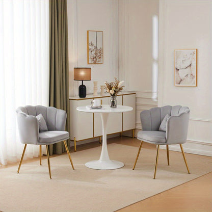 Fauteuil – Zitzetel – Relaxstoel – Armstoel – Velours Bekleding – Uniek Bloemblad Design – Ergonomische Vlinderkussens