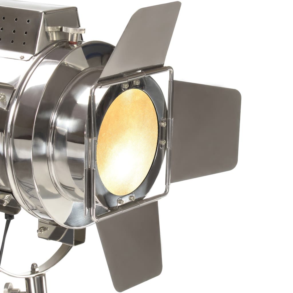 Vloerlamp – Staande Lamp – Retro Lamp – Leeslamp – Vintage Lamp – Bruin – Verstelbare Hoogte 120-180 cm – Mangohouten Driemalige Basis