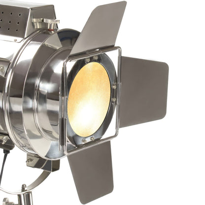 Vloerlamp – Staande Lamp – Retro Lamp – Leeslamp – Vintage Lamp – Bruin – Verstelbare Hoogte 120-180 cm – Mangohouten Driemalige Basis