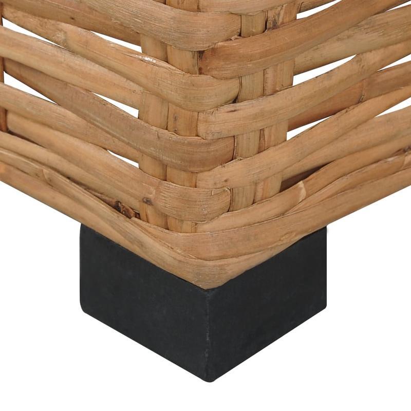 Buitenbankje – Tuinbankje – Balkonbank – Loungesofa – Buitenmeubel – Variant Brun – Weerbestendig Rattan-Kunststof – Inclusief Comfortabele Beige Kussens