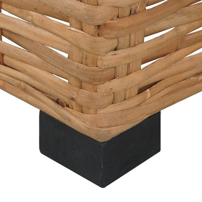 Buitenbankje – Tuinbankje – Balkonbank – Loungesofa – Buitenmeubel – Variant Brun – Weerbestendig Rattan-Kunststof – Inclusief Comfortabele Beige Kussens