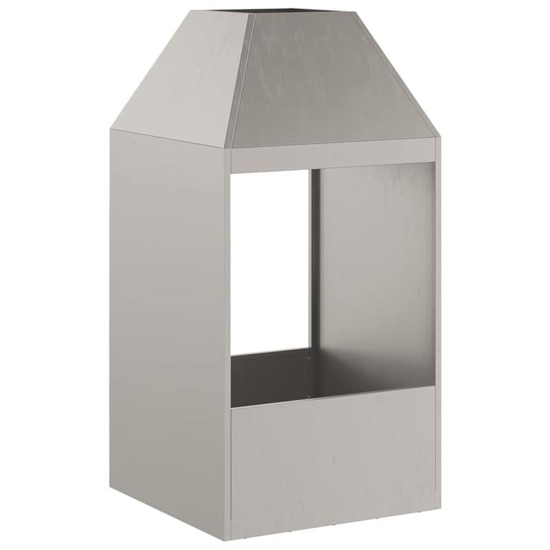Fire Pit Brown 50 x 50 x 100cm Corten Steel - This Stylish Rectangular Outdoor Fire Pit Provides Warmth and Ambiance on Chilly Evenings. Durable Build for Long-Lasting Use, Eliminating Worries About Wear and Tear. Perfect Cho
