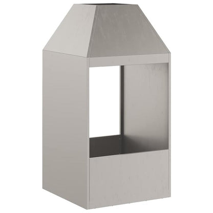 Fire Pit Brown 50 x 50 x 100cm Corten Steel - This Stylish Rectangular Outdoor Fire Pit Provides Warmth and Ambiance on Chilly Evenings. Durable Build for Long-Lasting Use, Eliminating Worries About Wear and Tear. Perfect Cho