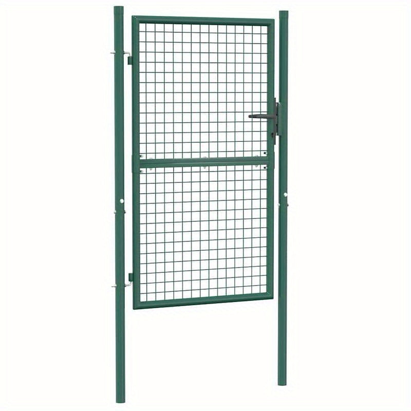 Groene Stalen Poort – Tuinpoort – Sierpoort – Afsluitpoort – Terraspoort – Duurzaam Staal – Afmeting 100x150 cm