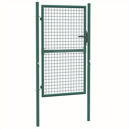 Groene Stalen Poort – Tuinpoort – Sierpoort – Afsluitpoort – Terraspoort – Duurzaam Staal – Afmeting 100x150 cm