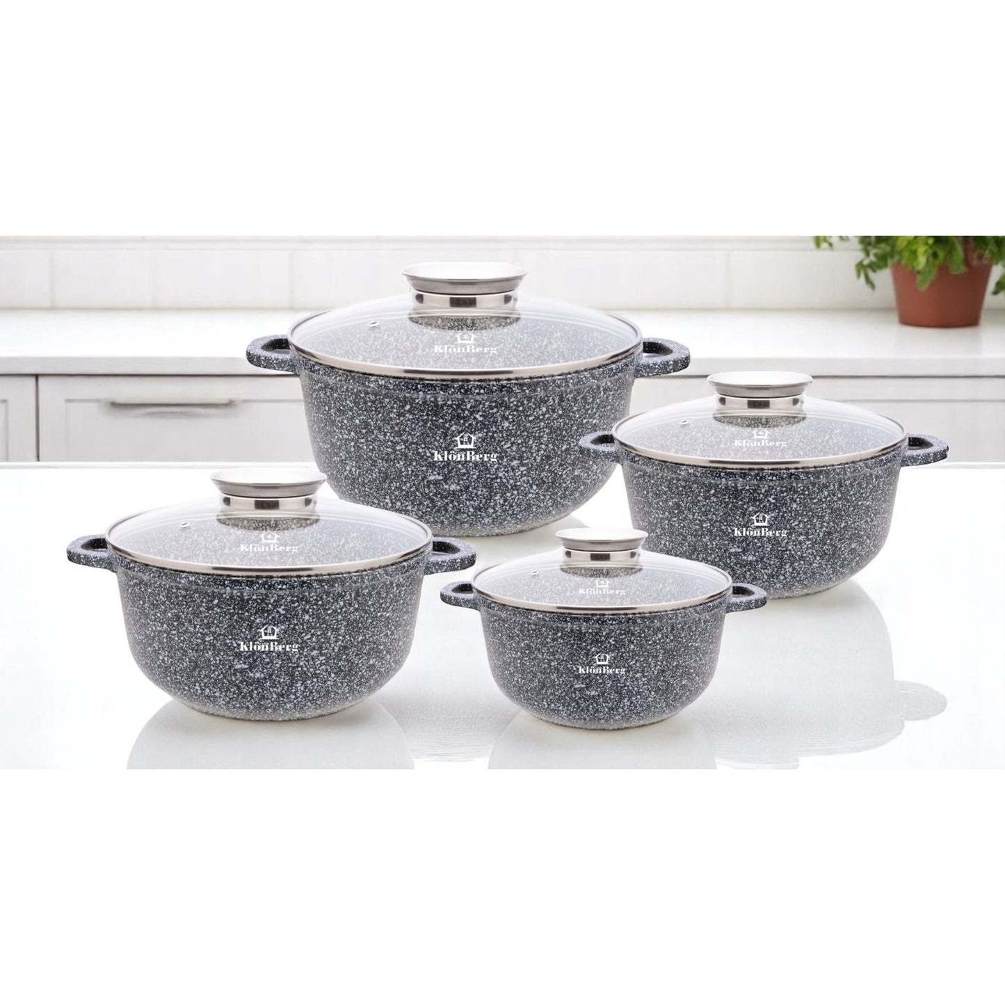 17-delige Kookset – Pannenset – Koekenpannenset – Inductie Kookgerei – Keramische Pannen – Lichtgewicht Aluminium – PFOA-vrije Antiaanbaklaag