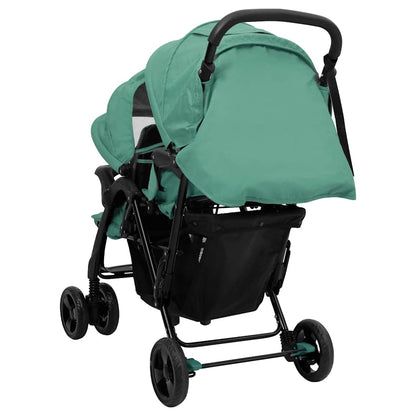 Tandemwagen – Tweelingwagen – Duo Buggy – Duowagen – Bolderwagen – Stevig Stalen Frame – Verstelbaar Zonnescherm