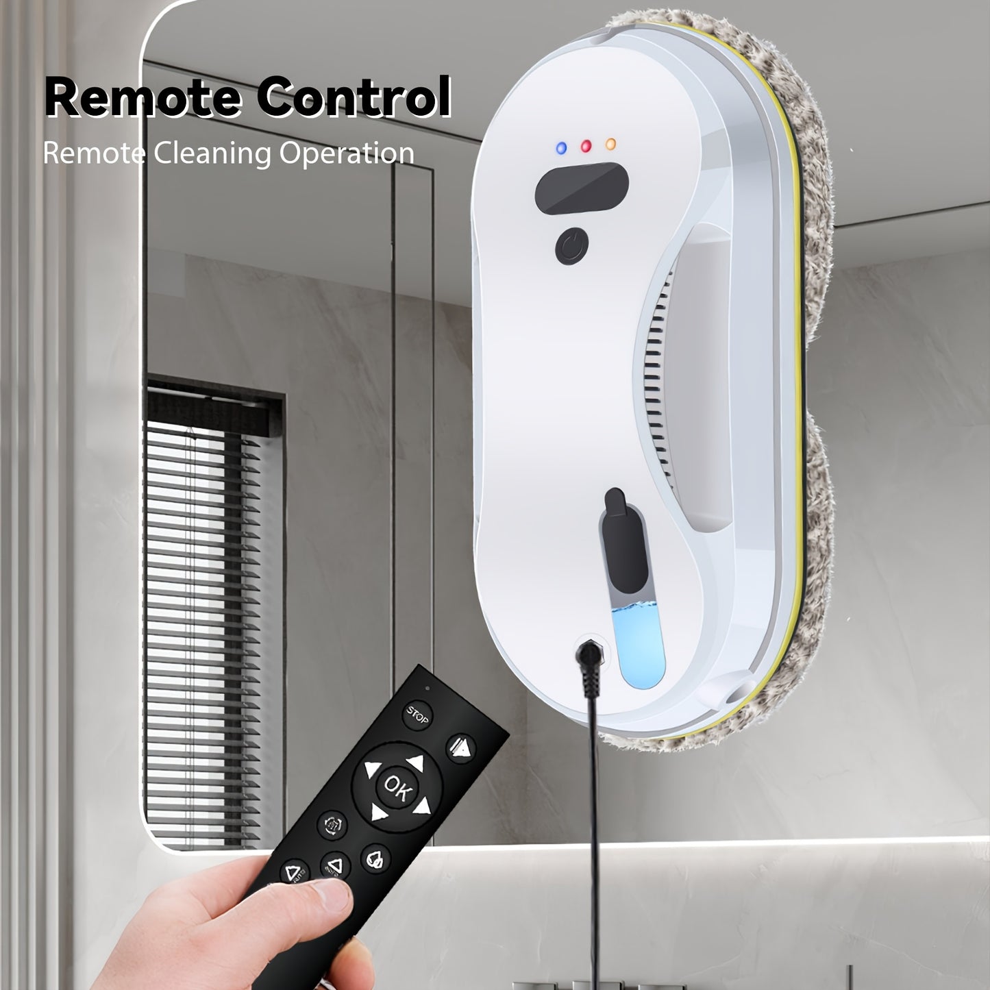 Raamwisser – Ruitenreiniger – Ramenwasser – Raamtrekker – Ruitenwisser Robot – Automatisch – Ultrasone Waterverneveling – Afstandsbediening