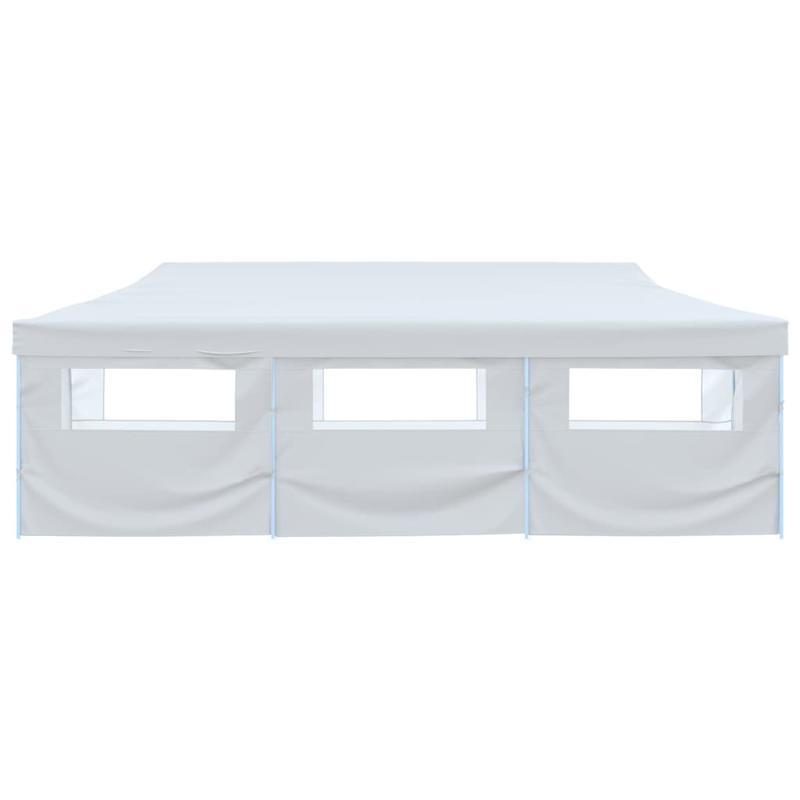 Pop-up Partytent – Vouwtent – Evenemententent – Tent Met Zijwanden – Buiten Tent – 3x9 Meter – 8 Afneembare Zijwanden – Stevig Stalen Frame