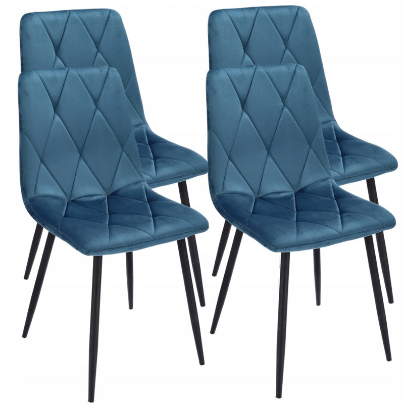 Fauteuil – Armstoel – Eetkamerstoel – Loungestoel – Stoel – Velours Bekleding – Diamond Quilting – Zithoogte 47 cm – Max Belastbaar 130 kg