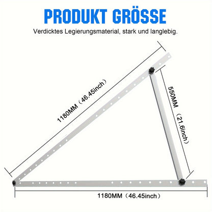 Verstelbare Zonnepaneelbeugels – Zonnepaneel Montagebeugels – Solar Beugels – Paneel Steunen – Balkon Steunen – Aluminium Materialen – Verstelbare Hoek 0°-90°