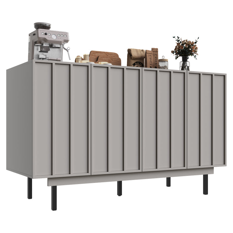 Dining Room Cabinet 140×38×82cm, Unique Design Storage Cabinet for Dining or Living Room, Freestanding Minimalist Sideboard in Gray,  Spacesaving Furniture, Sleek Storage Unit, Highquality Materials, Sturdy Cabinet, Versati