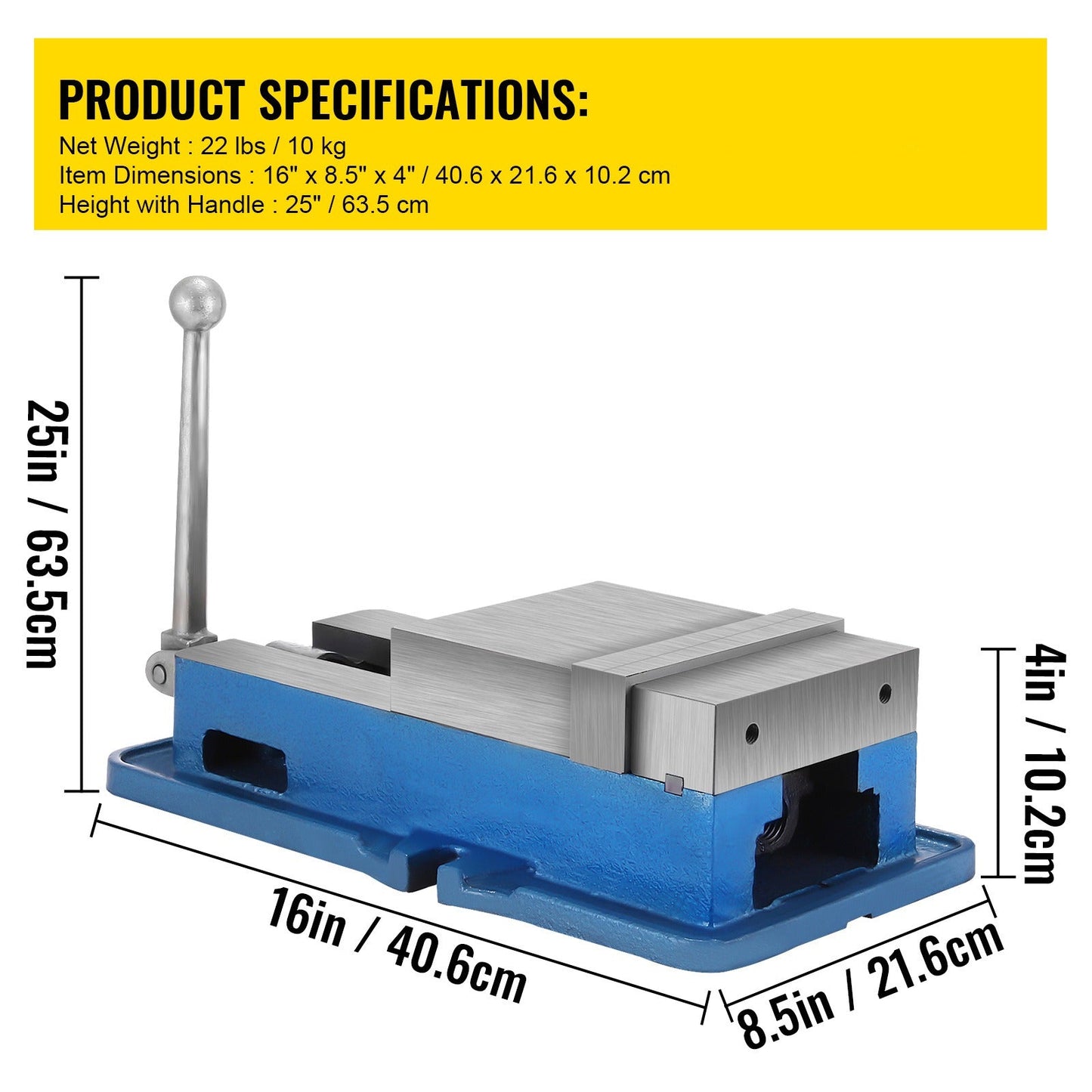 Werkbankklem – Tafelklem – Bankschroef – Klem – Montageklem – Metaal – 15 cm Bekbreedte – Stevige Metalen Constructie