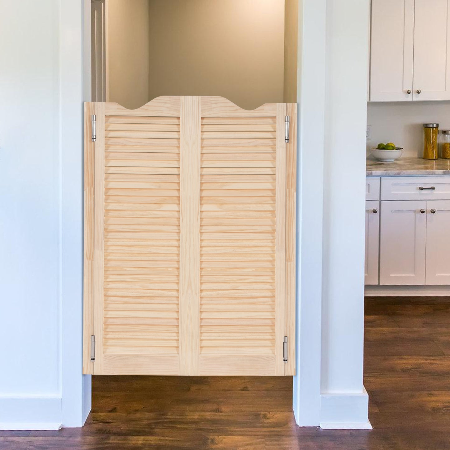 Kamerdeur – Dubbele Deur – Schuifdeur – Binnendeur – Room Divider – Massief Dennenhout – 180° Draaibaar – Geluidsarm Scharnier