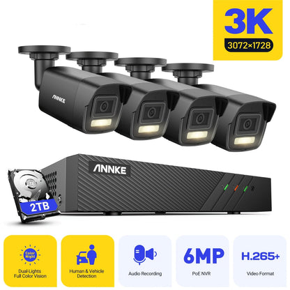 Bullet Beveiligingscamera – Bewakingscamera – Surveillance Camera – Beveiligingscamera Buiten – Camera Met 2TB Opslag – Vaste Bekabeling – 110V-240V Compatibel