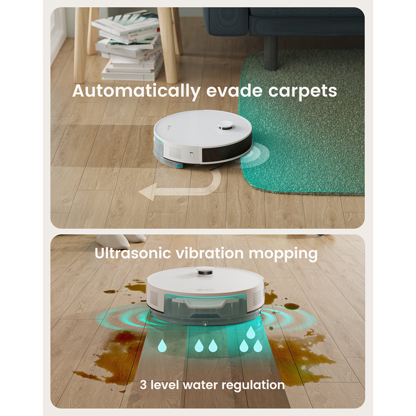Robotstofzuiger – Robot Cleaner – Automatische Stofzuiger – Dweilrobot – Slimme Stofzuiger – Lange Batterijduur 200 Minuten – Smart App Besturing