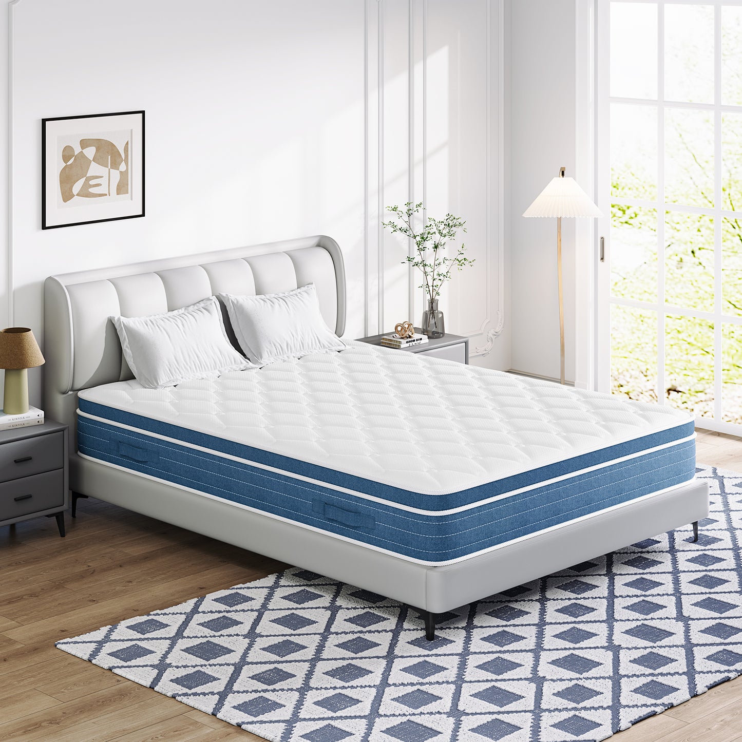 Multilayer Hybrid Queen Mattress - Multiple Sizes & Styles Available Ergonomic Design with Memory Foam and Pocket Spring Medium Firm Feel