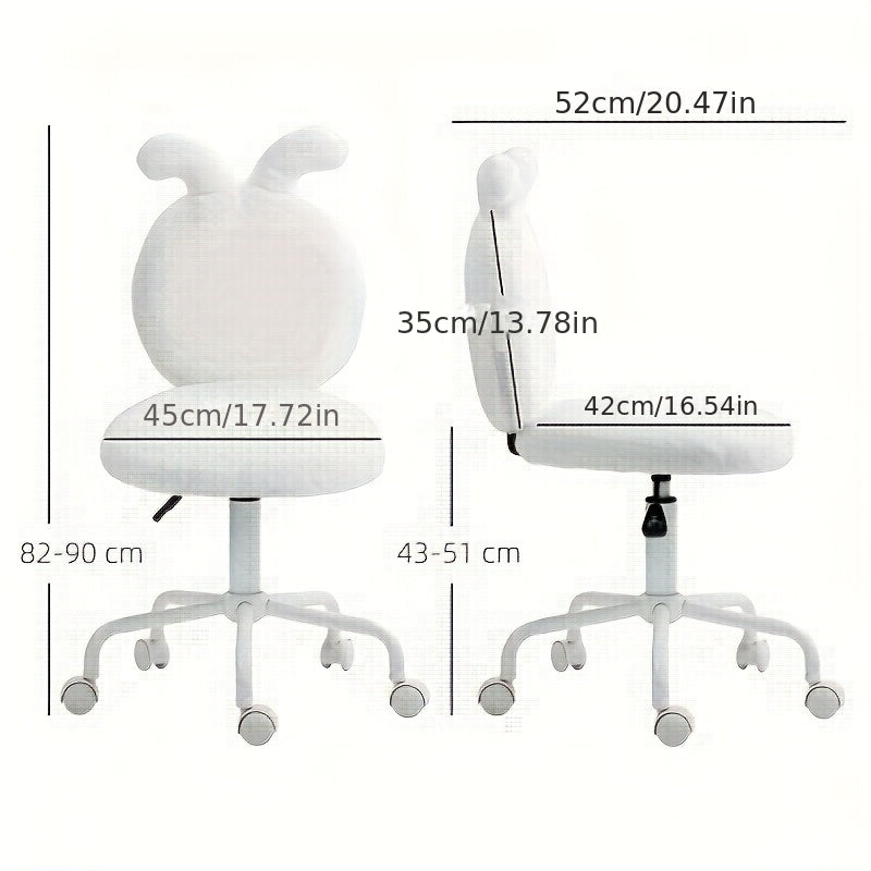 Bureaustoel – Kantoorstoel – Desk Chair – Ergonomische Stoel – Werkstoel – Wit – Verstelbare Hoogte – 360° Draaibaar – Roestvrij Stalen Frame – Ademend Mesh