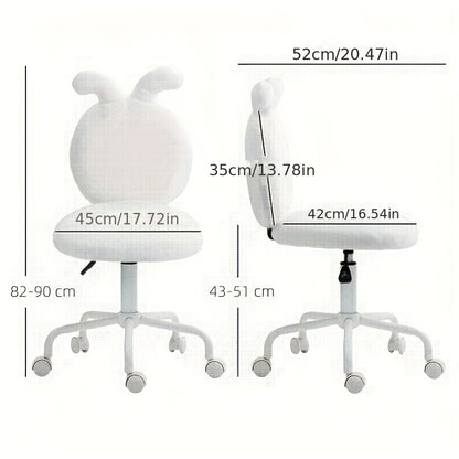 Bureaustoel – Kantoorstoel – Desk Chair – Ergonomische Stoel – Werkstoel – Wit – Verstelbare Hoogte – 360° Draaibaar – Roestvrij Stalen Frame – Ademend Mesh