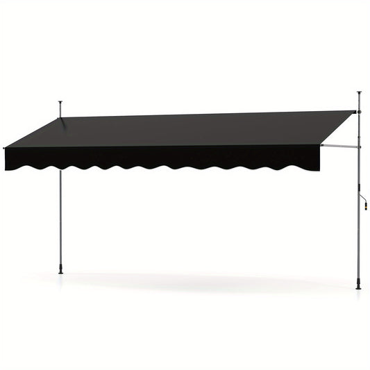 Zonnescherm – Zonwering – Uitschuifbaar – Buitenluifel – Handmatige Luifel – Verstelbaar 210-300 cm – Polyester Met PU-Coating