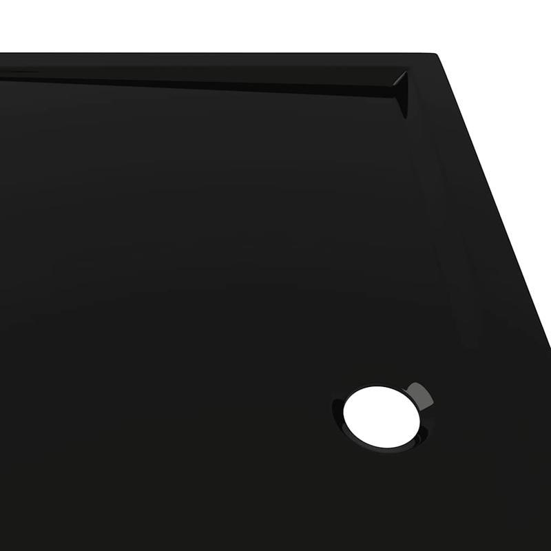 Douchebak – Douchevloer – Douchepan – Natte Ruimte Tray – Doucheplateau – Zwart ABS Kunststof – 80x90 cm – Slijtvaste Moderne Afwerking