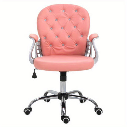 Ergonomische Bureaustoel – Bureaustoel Comfort – Werkstoel – Kantoorstoel – Stoel Verstelbaar – Memory Foam Zitkussen – Stevig Metaal Frame – PU Bekleding – 59,5x60,5 cm