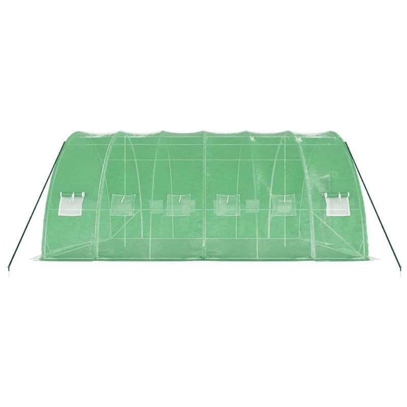 Kweekkas – Tuinkas – Broeikas – Serre – Plantenkas – Stevig Gegalvaniseerd Stalen Frame – Ruim 6x6x2,85 m Weerbestendig PE-Materiaal