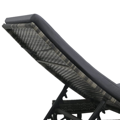 Ligstoel – Loungestoel – Rattan Stoel – Tuinstoel – Poly Rattan – Verstelbare Rugleuning – Weerbestendig Frame