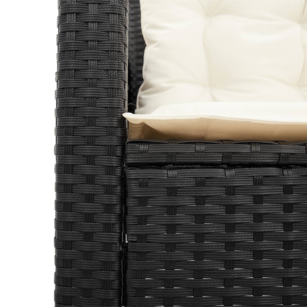 Tuinbank – Buitenbank – Tuinmeubel – Zitbank – Hoekbank – L-vormig – PE Rattan – Inclusief Kussens
