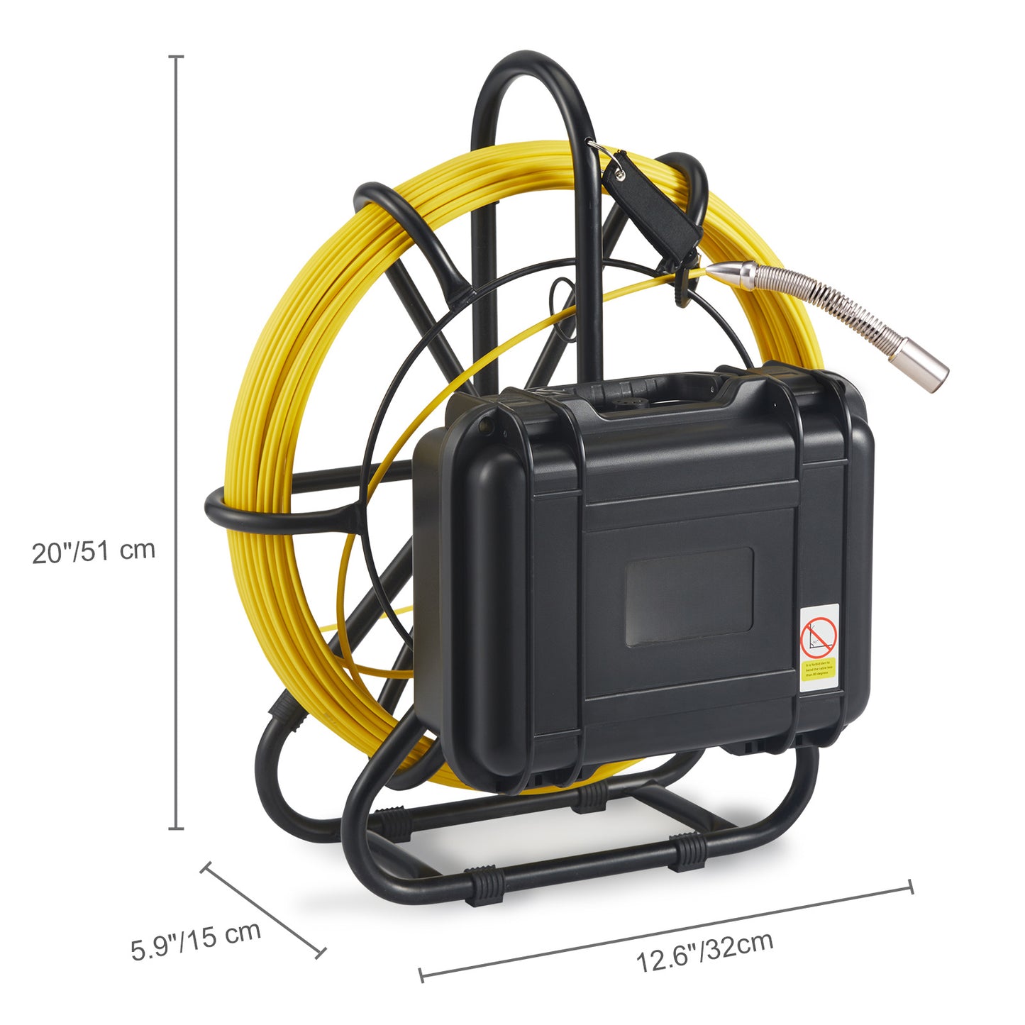 Rioolcamera – Inspectiecamera – Endoscoop – Buiscamera – Afvoercamera – 50 Meter Kabel – 9 Inch 720p Scherm – 12 LED Verlichting