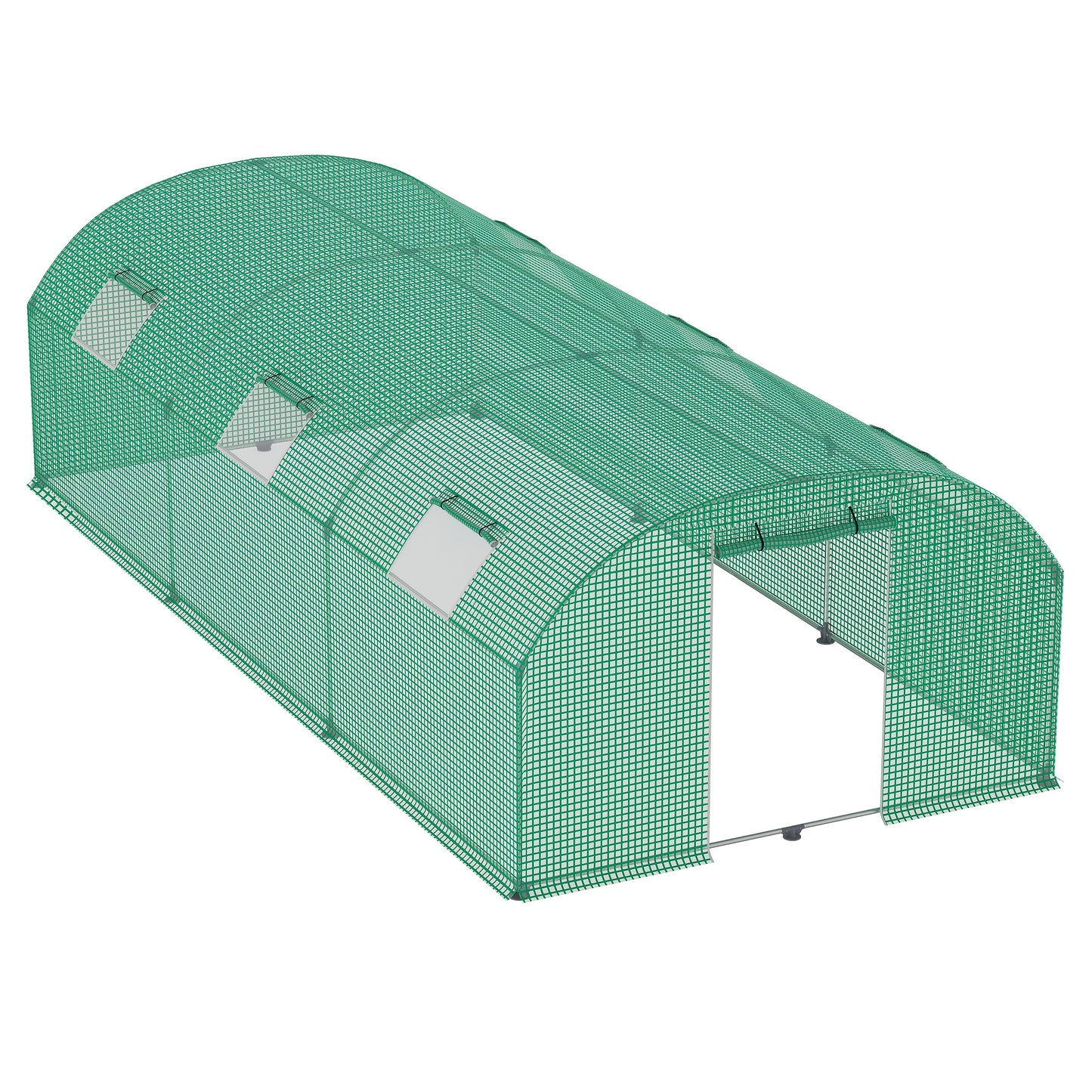 Kassenfolie – Folie Tuinkas – Plantenkas Kasfolie – Broeikasfolie – 3x6 Meter – Met Ventilatieramen – Transparant Stevig Plastic