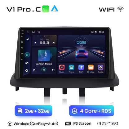 2 Din Car Multimedia Speler – Auto Radio – Navigatiesysteem – Touchscreen – WiFi – 9 Inch IPS Scherm – Android Auto Ondersteuning – Ingebouwde DSP Geluidsverwerking