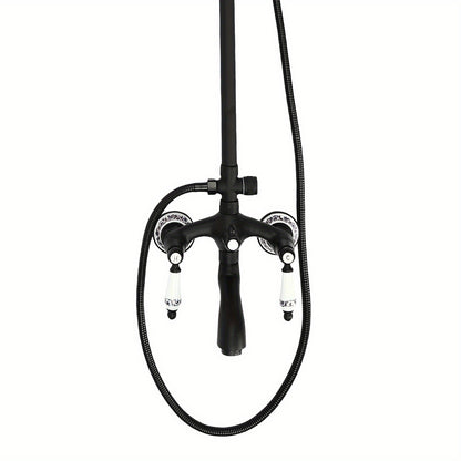 Douchekraan – Douche Set – Douchethermostaat – Mengkraan – Douchearmatuur – Messing Materiaal – Instelbare Temperatuur – Wandmontage – Retro Design