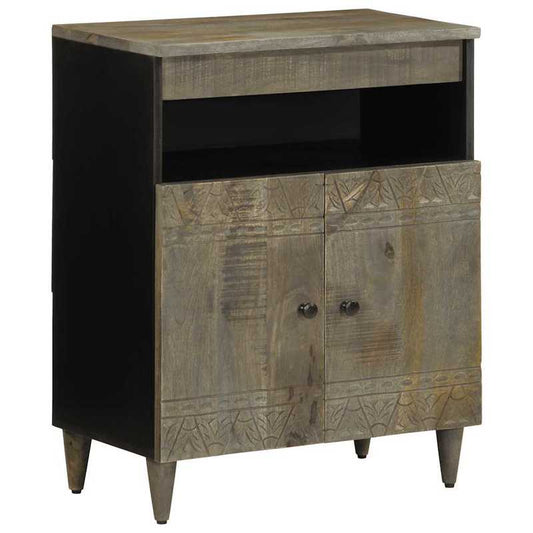 Elegant and Durable Storage Cabinet Suitable for Living Room, Office, and Bedroom. Solid Mango Wood Sideboard, 60x33x75 cm
