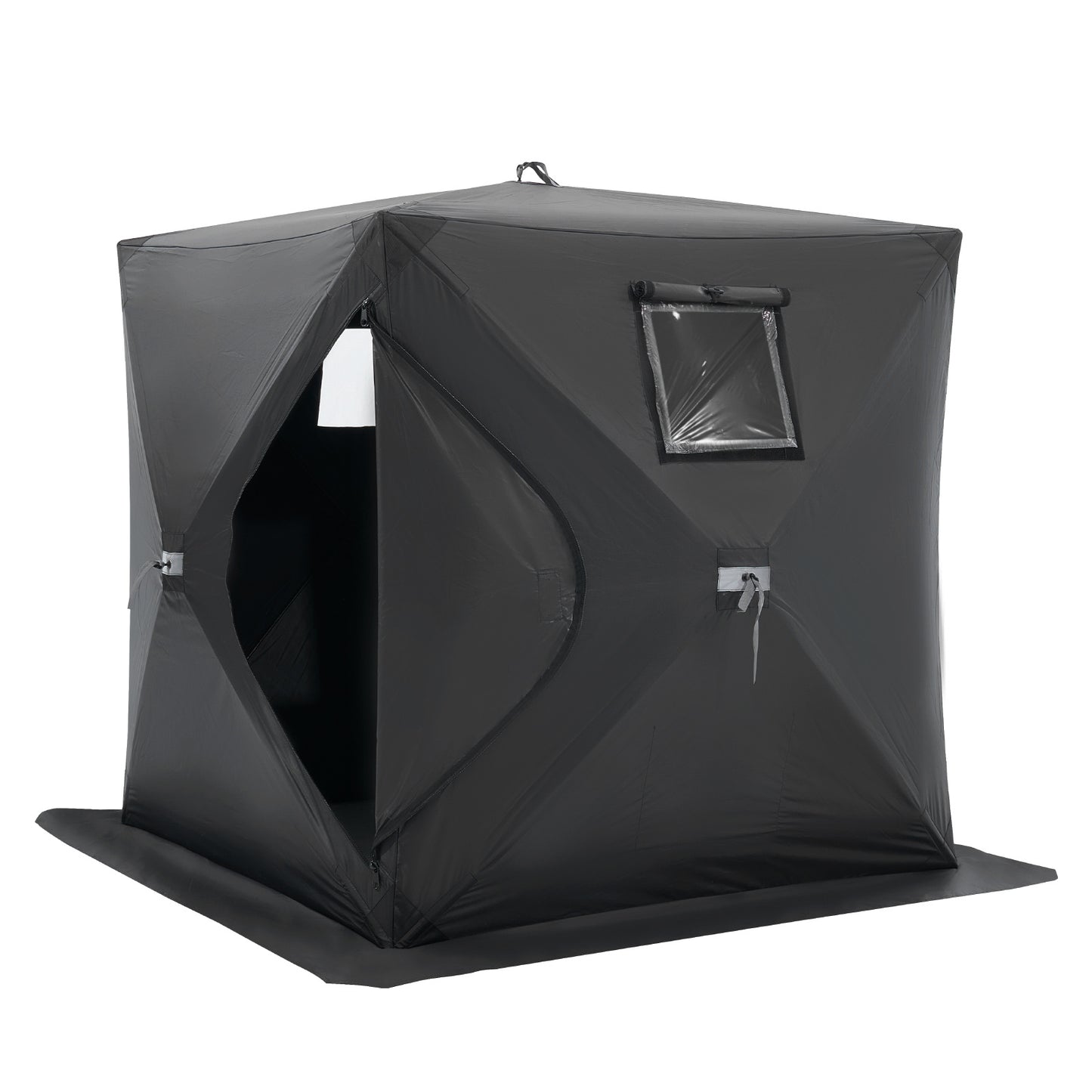 IJsvissershut – Ijsshelter – Vistoestel – Vismand – Visserstent – Draagbaar Pop-up Systeem – Water- en Windbestendig Polyester