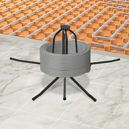 Pijpenontroller – Pijpenuitroller – Leidingspoelhouder – Buizenafroller – PEX Pijp Dispenser – Inklapbaar Ontwerp – Max Draagkracht 200 kg