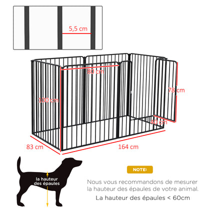 Hondenren – Puppyren – Hondenbench – Hondenkennel – Dierenren – Modulair Ontwerp – Epoxy Staal 100 cm Hoog