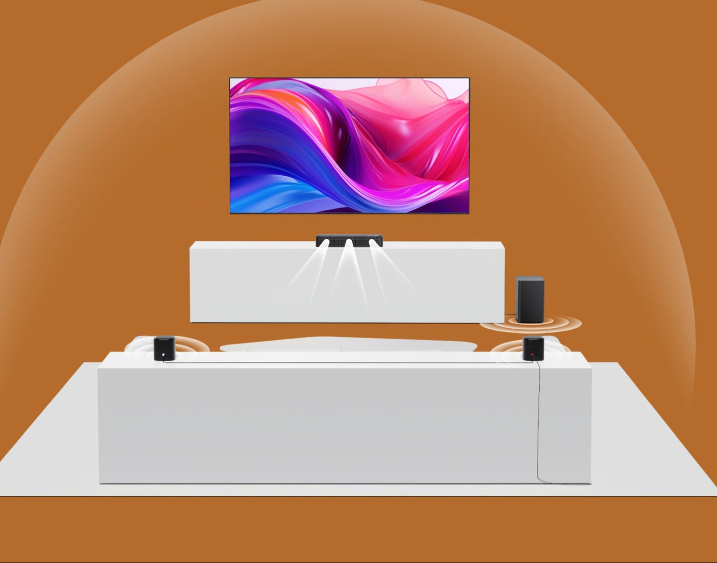 Soundbar – Home Theater – Surround Sound Systeem – TV Speaker – Sound Bar Met Subwoofer – 5.1 Kanaals Surround – Dolby Atmos – App Bediening – HD eARC